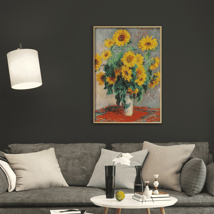 Puzzle adulti 1000 piese Claude Monet - Bouquet of Sunflowers-34671