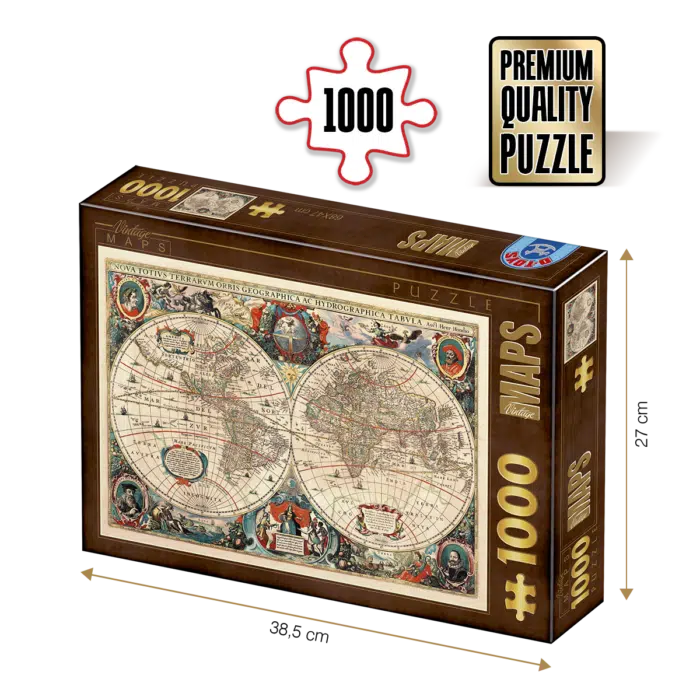 Puzzle adulți 1000 piese Vintage Map-0