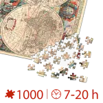 Puzzle adulți 1000 piese Vintage Map-35117