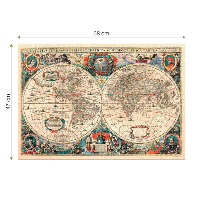 Puzzle adulți 1000 piese Vintage Map-35120