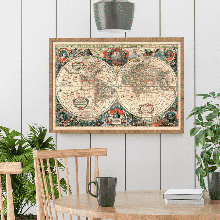 Puzzle adulți 1000 piese Vintage Map-35121