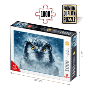 Puzzle Bufniță iarna - Puzzle adulți 1000 piese - Animal Puzzle