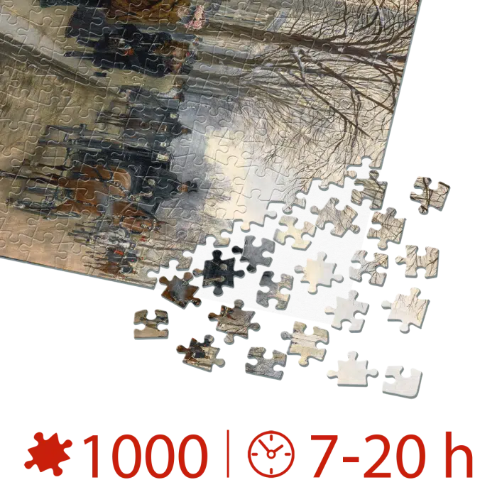 Puzzle adulti 1000 piese Jean Béraud - Après L'office à L'église de la Sainte Trinité -35159