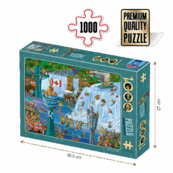 Puzzle adulți 1000 piese Cartoon Collection - Niagara Falls-0