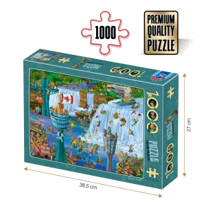 Puzzle adulți 1000 piese Cartoon Collection - Niagara Falls-0