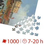 Puzzle adulți 1000 piese Giovanni Antonio Canal - Bucentaur's Return to the Pier by the Palazzo Ducale-34740