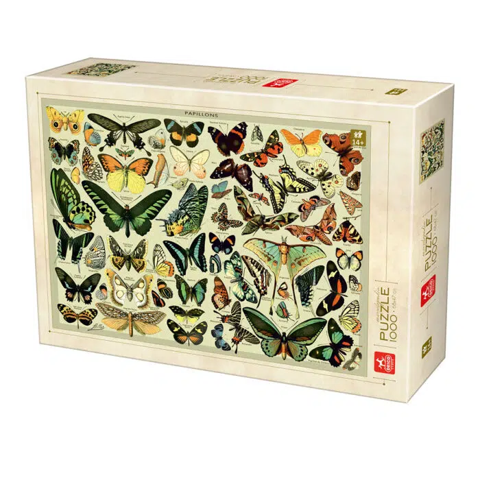 Encyclopedia Puzzle - Butterflies - 1000 piese-0