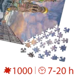 Puzzle adulți 1000 piese Peisaje de zi - Savior on the Spilled Blood, Sankt Petersburg-35561