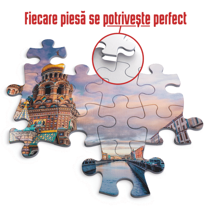 Puzzle adulți 1000 piese Peisaje de zi - Savior on the Spilled Blood, Sankt Petersburg-35562