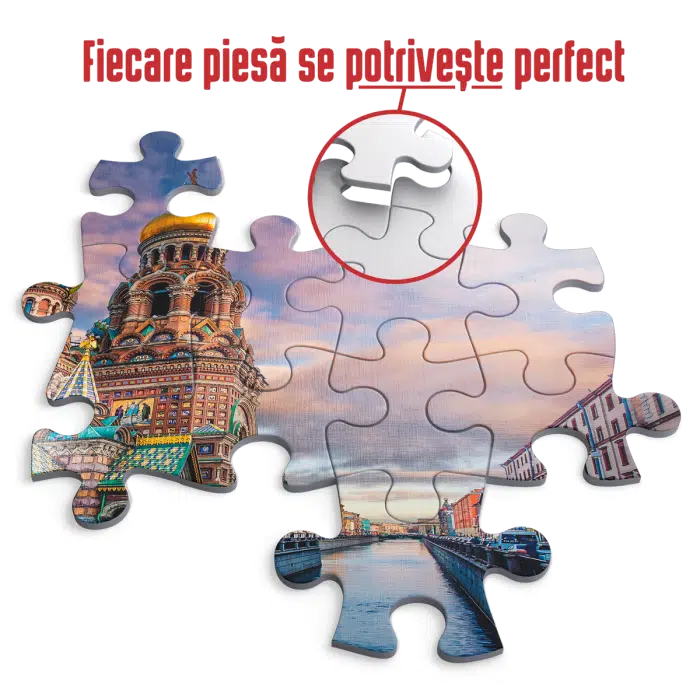 Puzzle adulți 1000 piese Peisaje de zi - Savior on the Spilled Blood, Sankt Petersburg-35562
