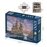 Puzzle adulți 1000 piese Peisaje de zi - Savior on the Spilled Blood, Sankt Petersburg-0