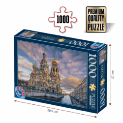 Puzzle adulți 1000 piese Peisaje de zi - Savior on the Spilled Blood, Sankt Petersburg-0