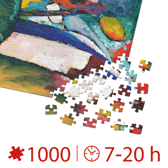 Puzzle adulti 1000 piese Wassily Kandinsky - The Waterfall / Cascada-35638