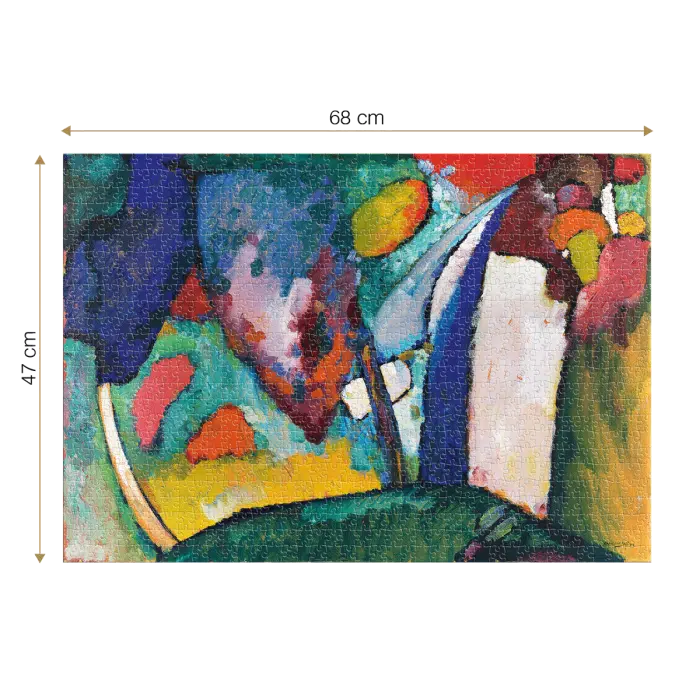 Puzzle adulti 1000 piese Wassily Kandinsky - The Waterfall / Cascada-35641