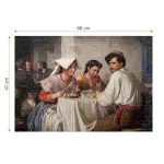 Puzzle adulți Carl Bloch - In a Roman Osteria/Într-o osterie romană - 1000 Piese-34235