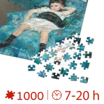 Puzzle adulti Mary Cassatt - Little Girl in a Blue Armchair - 1000 Piese-34392