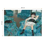 Puzzle adulti Mary Cassatt - Little Girl in a Blue Armchair - 1000 Piese-34395