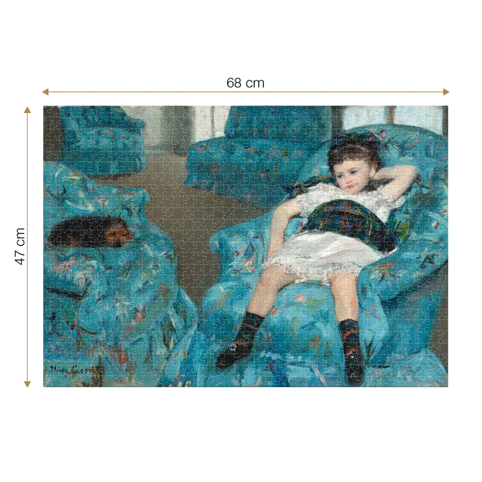Puzzle adulti Mary Cassatt - Little Girl in a Blue Armchair - 1000 Piese-34395