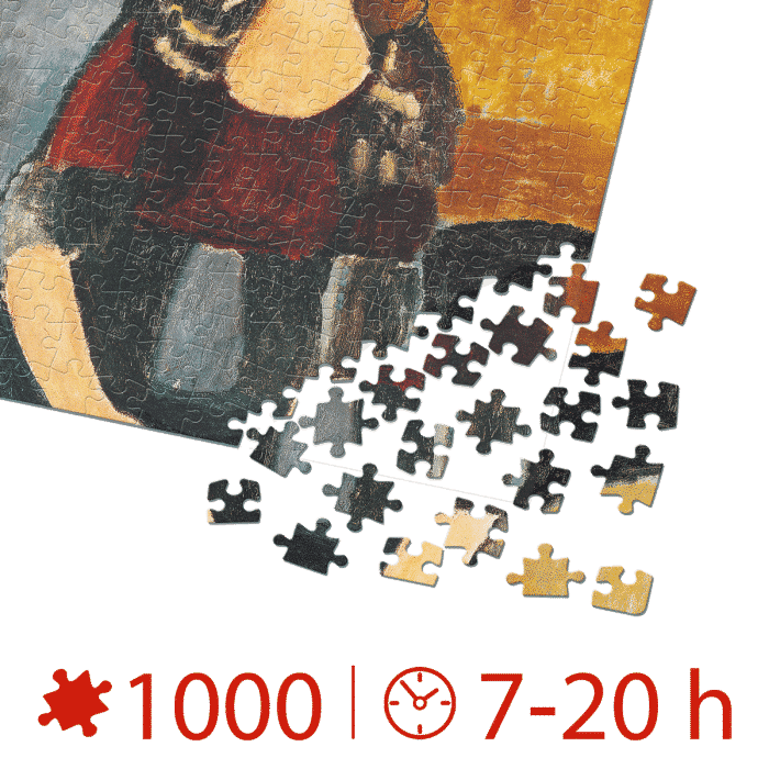 Puzzle adulti 1000 piese Amedeo Modigliani - Portrait of Jeanne Hébuterne -35692