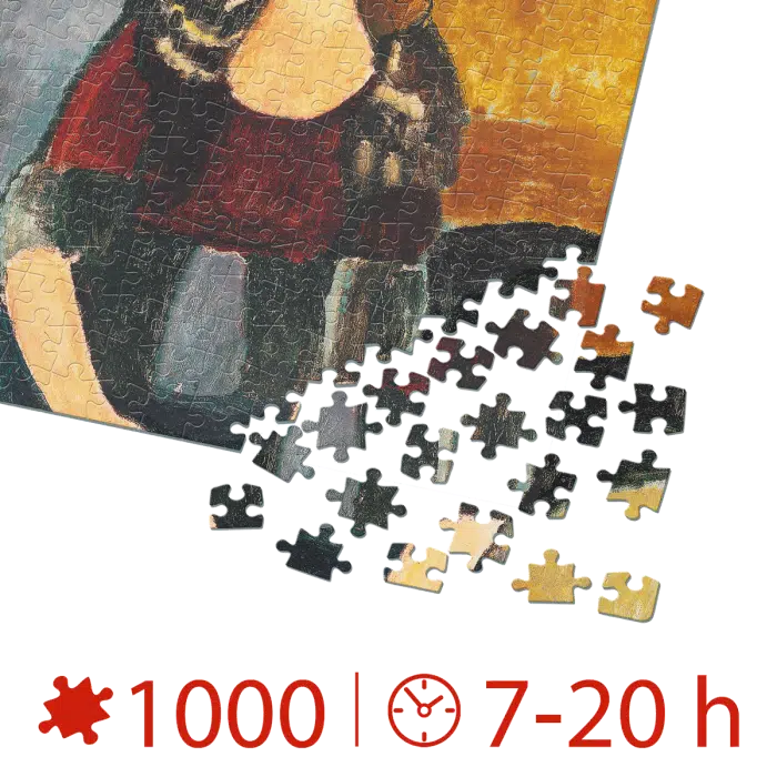 Puzzle adulti 1000 piese Amedeo Modigliani - Portrait of Jeanne Hébuterne -35692