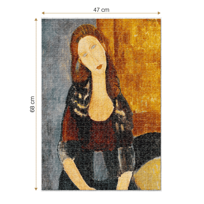 Puzzle adulti 1000 piese Amedeo Modigliani - Portrait of Jeanne Hébuterne -35695