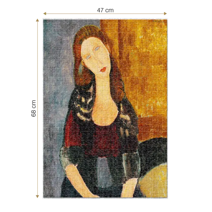 Puzzle adulti 1000 piese Amedeo Modigliani - Portrait of Jeanne Hébuterne -35695