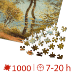 Puzzle adulti Peder Mørk Mønsted - Birch Trees at a Coast - 1000 Piese-34298