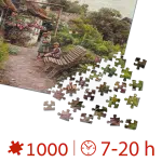 Puzzle adulti Peder Mørk Mønsted - Children in the Flower Garden - 1000 Piese-34310