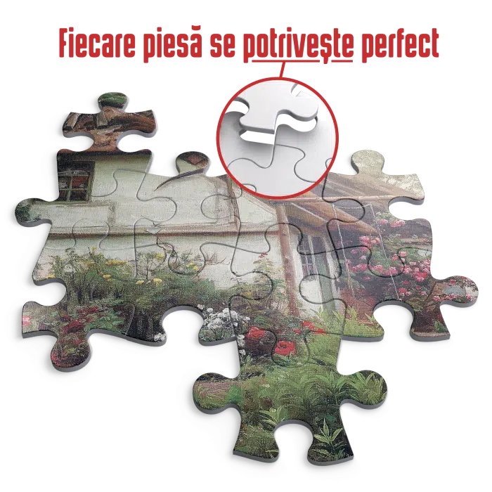 Puzzle adulti Peder Mørk Mønsted - Children in the Flower Garden - 1000 Piese-34312