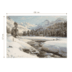 Puzzle adulți Peder Mørk Mønsted - Winter Landscape in Switzerland Near Engadin - 1000 Piese-34366