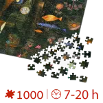 Puzzle adulti 1000 piese Paul Klee - Fish Magic /Magia pestilor-34544