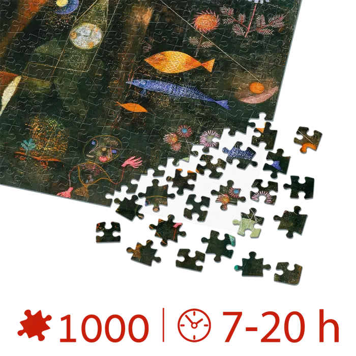 Puzzle adulti 1000 piese Paul Klee - Fish Magic /Magia pestilor-34544