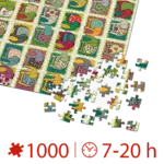 Puzzle adulți 1000 piese Pattern Elephants / Elefanți-34712