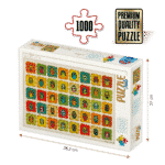 Puzzle adulți 1000 piese - Pattern Owls / Bufnițe -0