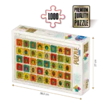 Puzzle adulți 1000 piese - Pattern Owls / Bufnițe -0