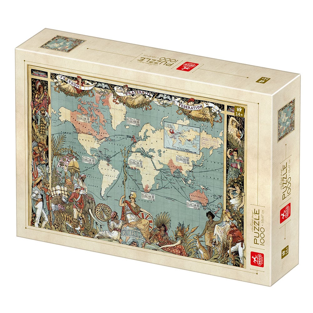 Puzzle adulți 1000 piese Vintage Map - British Empire -0 Puzzle adulți 1000 piese Vintage Map - British Empire -0