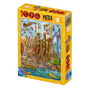 Puzzle Cartoon - Sagrada Familia - 1000 piese -0