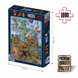 Puzzle adulți 1000 piese Cartoon Collection - New York-0
