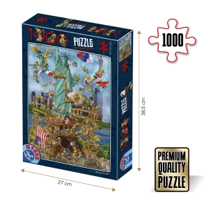 Puzzle adulți 1000 piese Cartoon Collection - New York-0