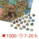 Puzzle adulți 1000 piese Cartoon Collection - New York-35141