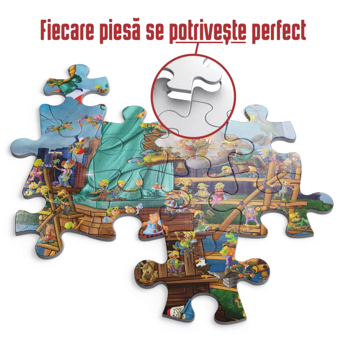 Puzzle adulți 1000 piese Cartoon Collection - New York-35142