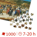 Puzzle adulti 1000 piese Pieter Brueghel cel Tânăr - The Marriage Procession-34515