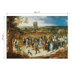 Puzzle adulti 1000 piese Pieter Brueghel cel Tânăr - The Marriage Procession-34518