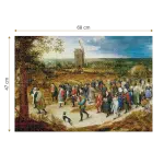 Puzzle adulti 1000 piese Pieter Brueghel cel Tânăr - The Marriage Procession-34518