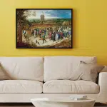 Puzzle adulti 1000 piese Pieter Brueghel cel Tânăr - The Marriage Procession-34519