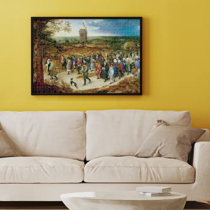 Puzzle adulti 1000 piese Pieter Brueghel cel Tânăr - The Marriage Procession-34519