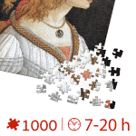 Puzzle adulți Sandro Botticelli - Idealised Portrait of a Lady - 1000 piese-34226