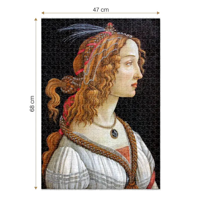 Puzzle adulți Sandro Botticelli - Idealised Portrait of a Lady - 1000 piese-34229