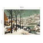 Puzzle adulti 1000 piese Pieter Bruegel cel Bătrân - Hunters in the Snow-34505