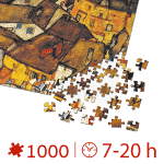 Puzzle adulti 1000 piese Egon Schiele - Crescent of Houses-34532